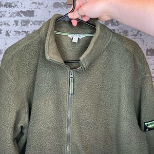 Orvis | mens olive green full zip Sherpa